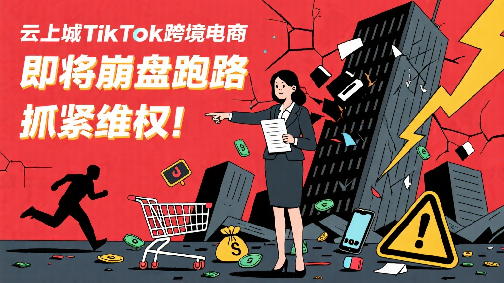 云上城TikTok跨境电商即将崩盘跑路，抓紧准备维权