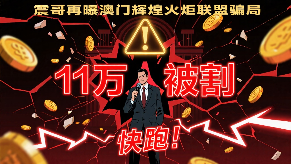 震哥再曝澳门辉煌火炬联盟骗局：11万人被割，快跑！