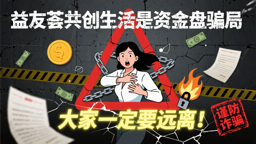 益友荟共创生活是资金盘骗局，大家一定要远离，谨防诈骗
