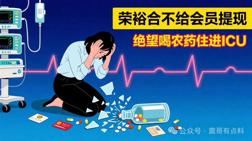 荣裕合不给会员提现，绝望之下喝农药，现已经住进ICU